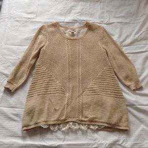 Long Sleeve Women's Knit Blouse.